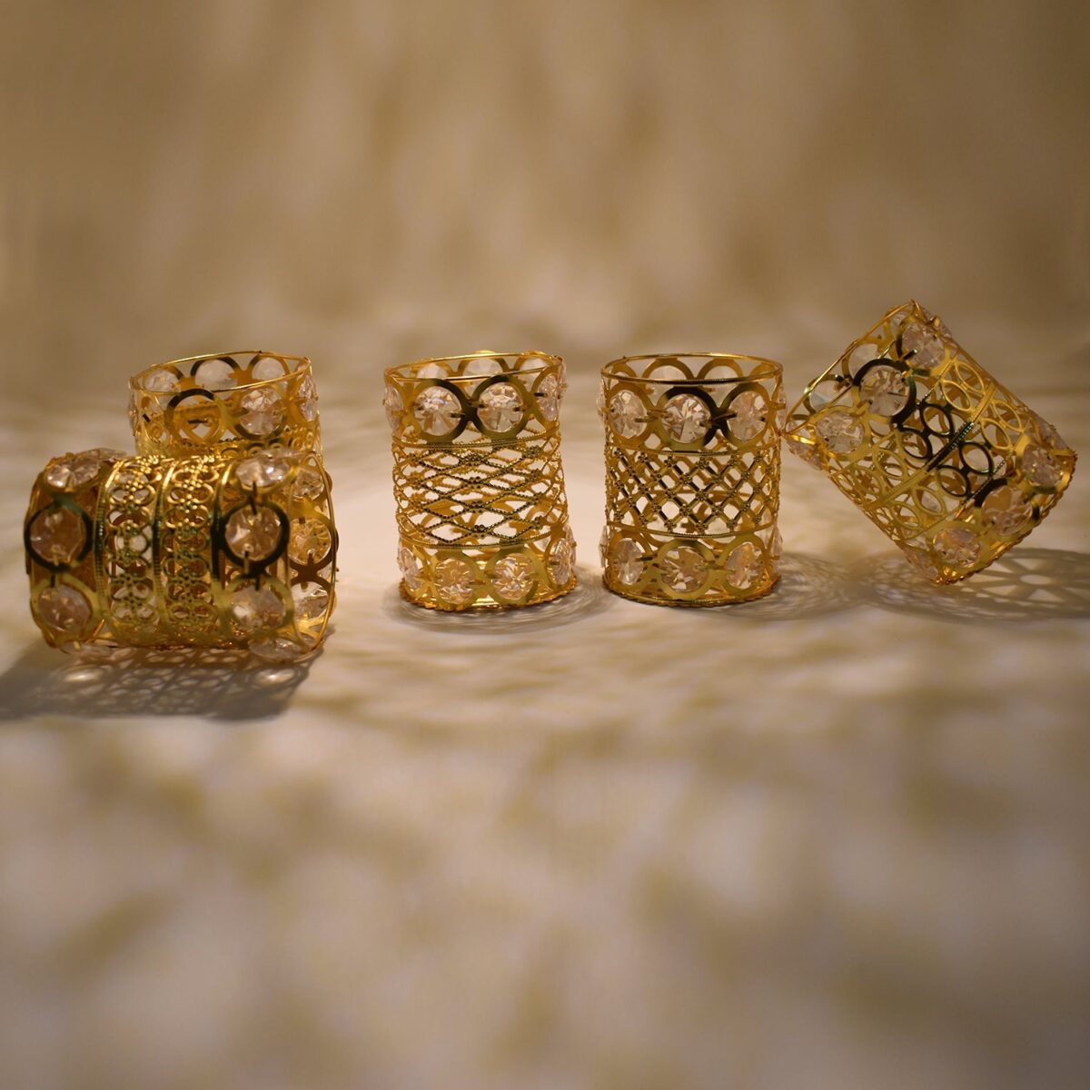Large Dimond Layer Golden Jhoomer For Home Decoration - Image 7