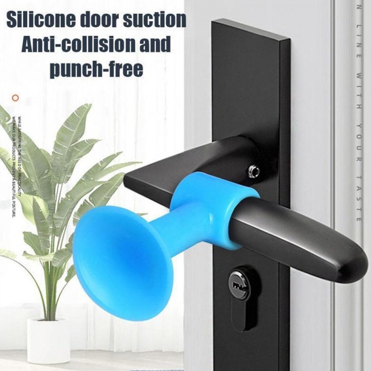 Door Stopper Mini Anti-Collision Silicone Door Handle Crash Pad - Image 7
