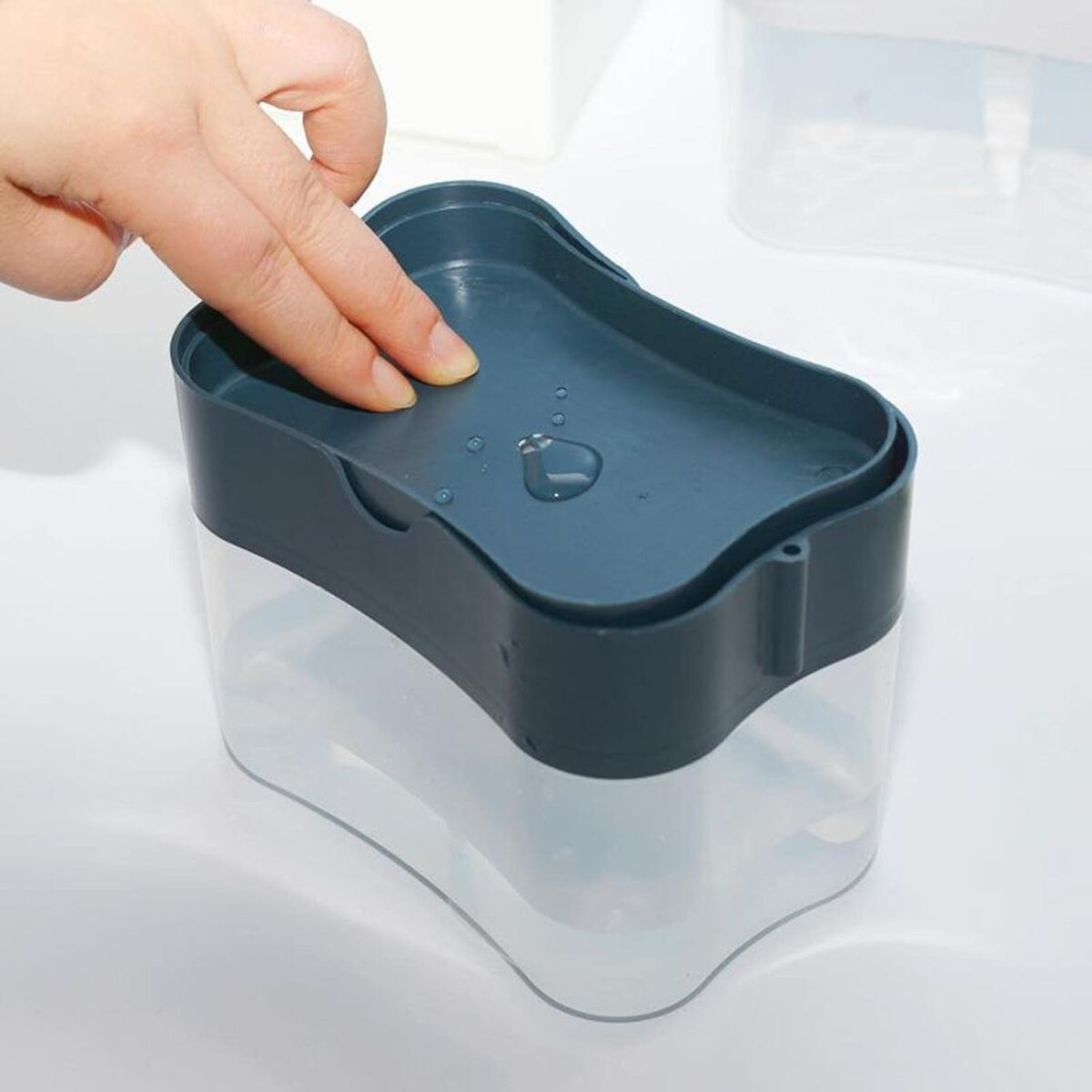 2 in 1 Soap Dispenser for Dishwasher Liquid Holder, Liquid Dispenser Through Pump (1 Pc) - Image 4