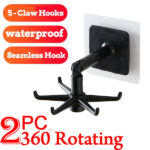 360Â° rotatable  hooks for hanging (Pack of 2) (Brown Box) - Image 3