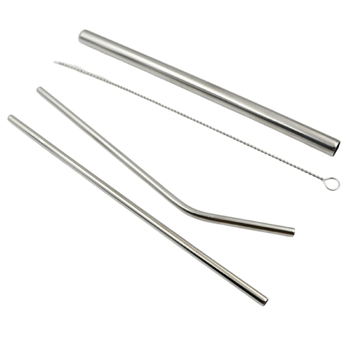 Reusable Stainless Steel Straws with Case for Drinking (4 Pc, Eco-Friendly) - Image 4