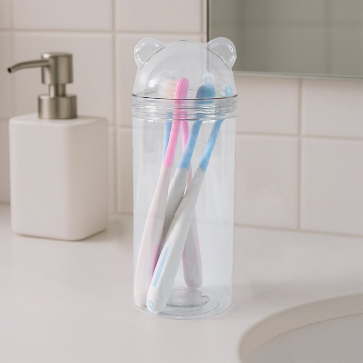 Multipurpose Travel-Friendly Toothbrush Holder with 5 Soft Bristle Toothbrushes - Image 6