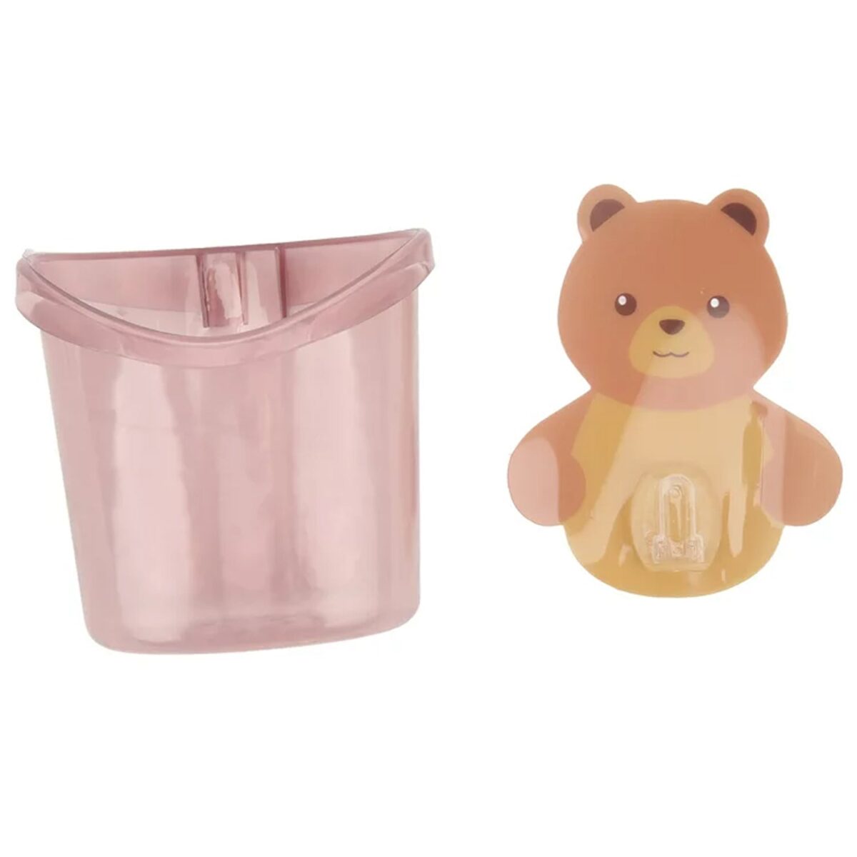 Multipurpose Teddy Bear Wall Toothbrush Holder Ã¢â‚¬â€œ Waterproof & Self-Adhesive - Image 1