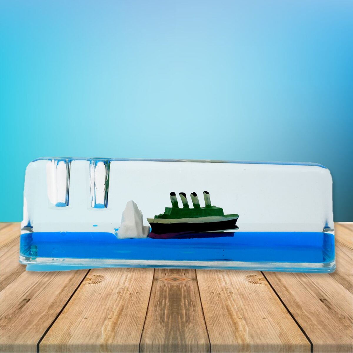 Car Interior Dashboard Decoration Floating Water Cruiser Ship (1 Pc) - Image 3