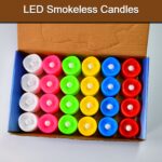 Festive Lighting for Any Occasion: 24 Pack LED Tealight Candles (Multicolor) - Image 3
