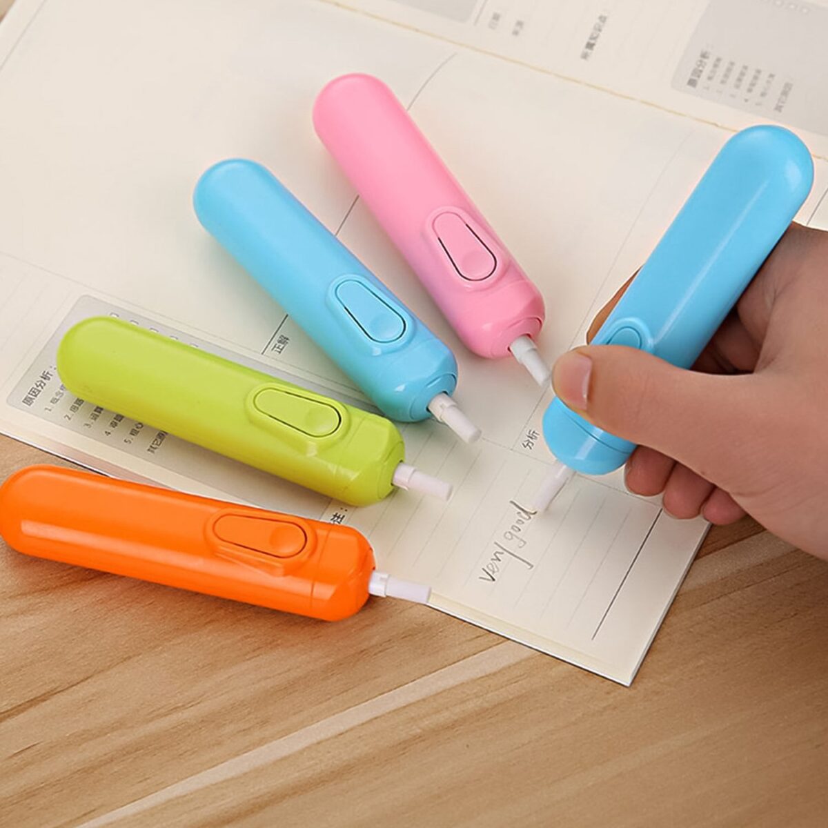 Electric Eraser Kit Automatic Pencil Eraser Battery Operated with 12 Eraser Refills - Image 4