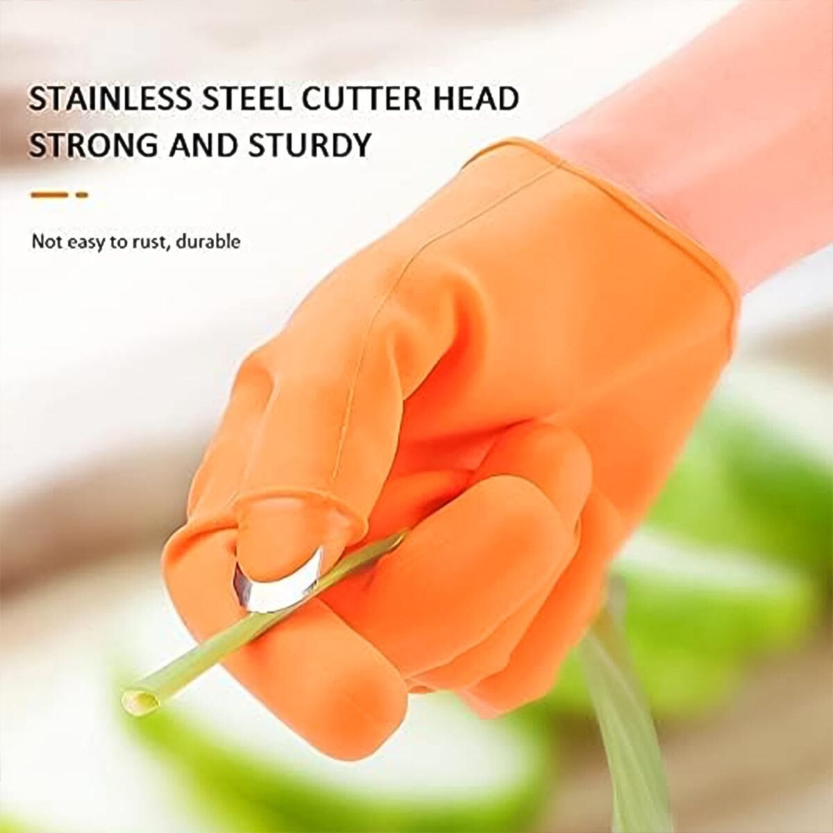 Gloves Silicone Thumb Knife Finger Protector Gears Cutting Vegetable Harvesting Knife - Image 3