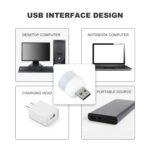 USB LED LAMP Night Light, Mini Portable for PC and Laptop (5 pcs Set / Mix Color) - Image 6