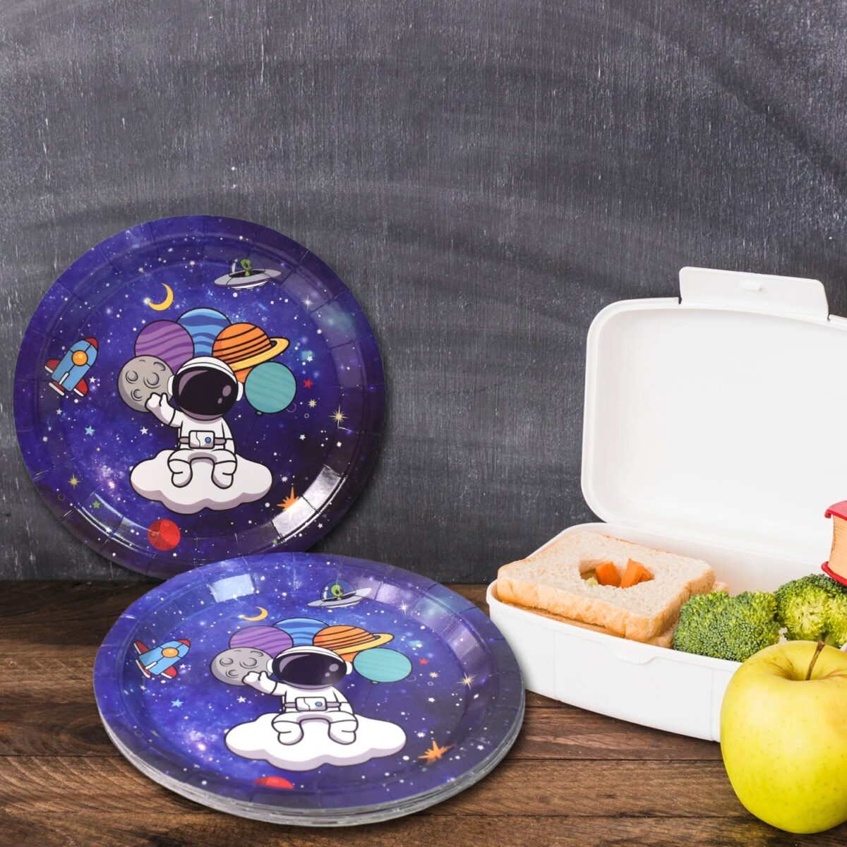 Round Plates Disposable Paper Plates  Happy Birthday, Gift (10 Pcs Set / Mix Design) - Image 7