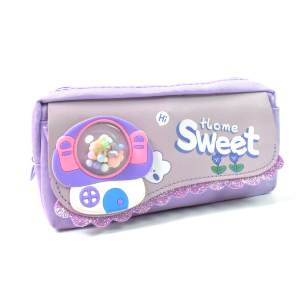 Pencil Pouch With Zipper (1 Pc / 2 Compartment)