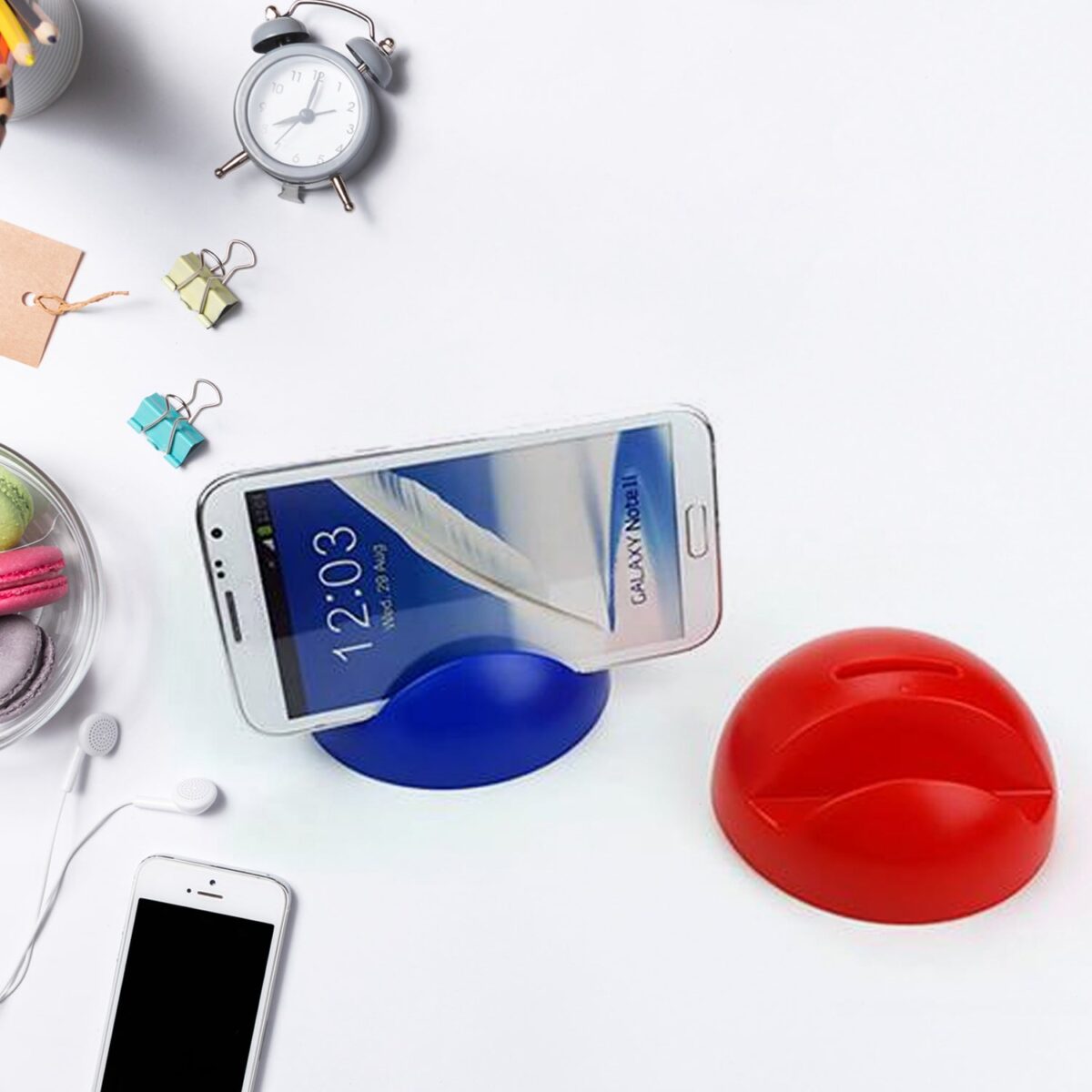 2in1 ABS Plastic Phone Holder Phone Stand With Coin Bank (1 Pc) - Image 6