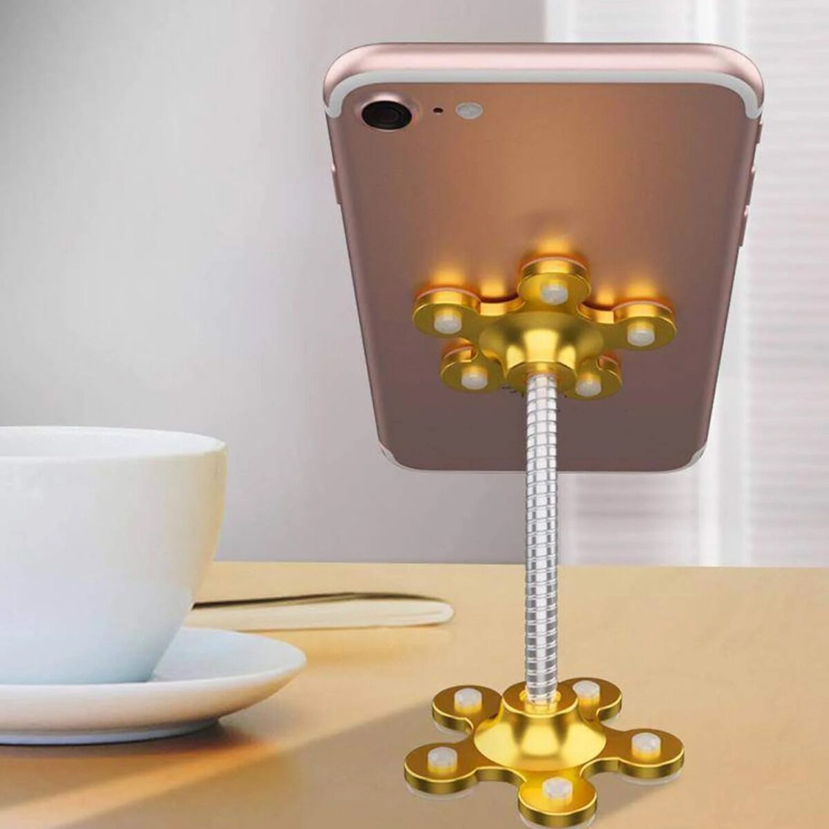 Phone Holder Car & Mount Sucker Stand vip stand (Multicolored With Box)) - Image 7