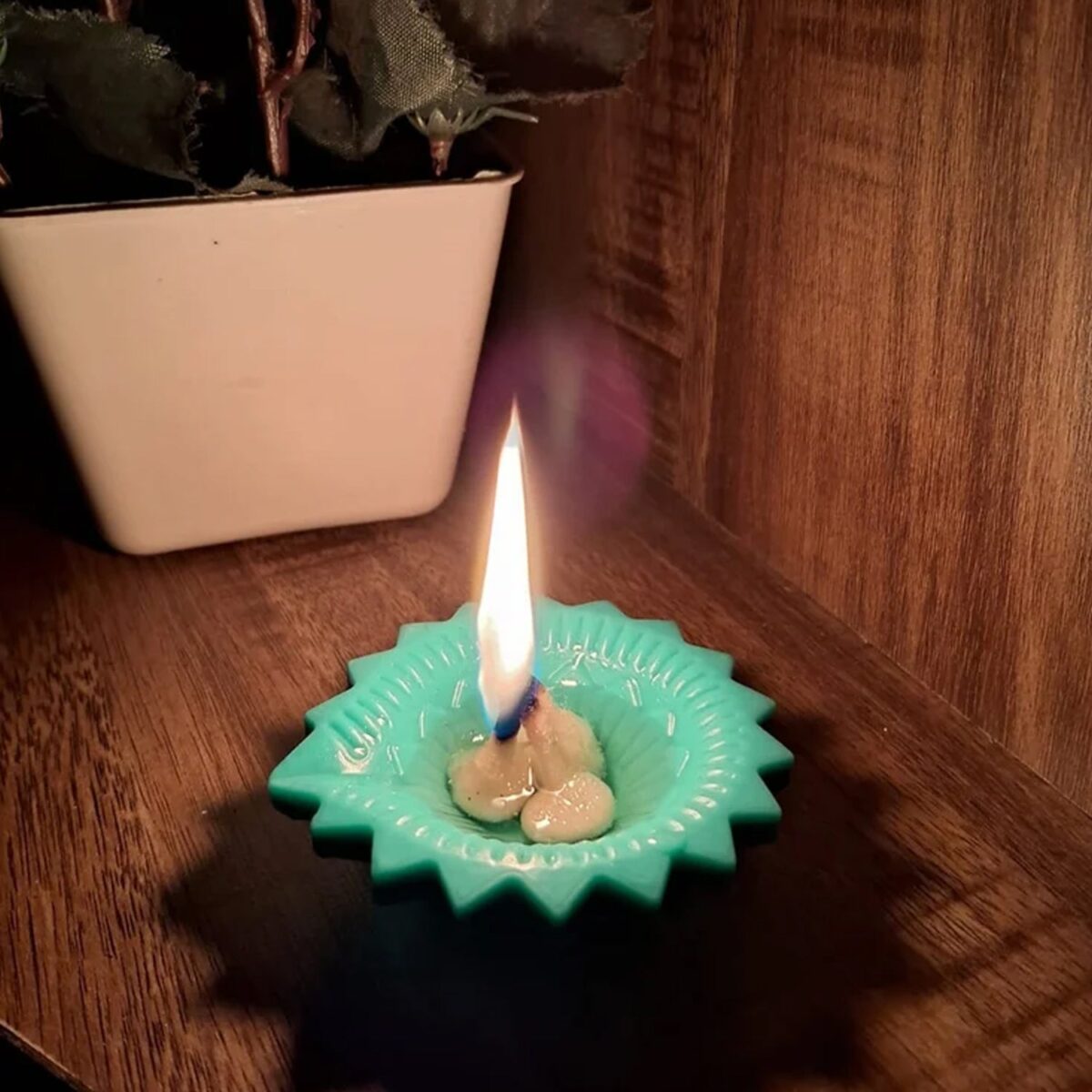 Silicone Diya for Diwali Attractive Design Colourful Diya Combo (6 Pcs Set) - Image 6