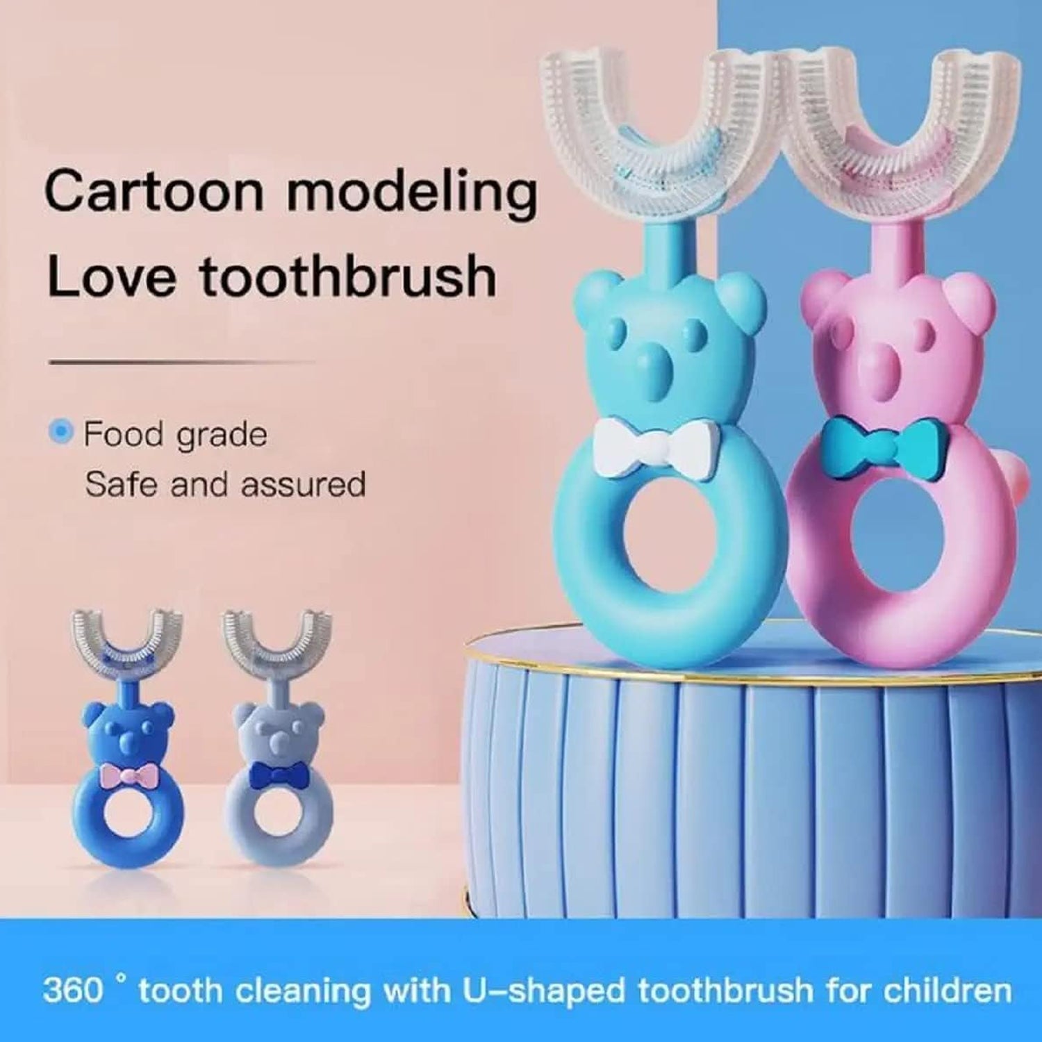 05_8fba8836-cebe-4bbb-b01f-e83c843fa677.jpg Baby Bear U-shaped Toothbrush Silicone Brush Head (1 Pc) - Image 5