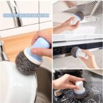 Dish Brush Multifunctional Palm Brush for Dish Kitchen Sink Pot Pan - Dish Scrub Brush Small Cleaning Brush Dish Scrubber Brush Cleaning Brushes for Household Use - Image 6
