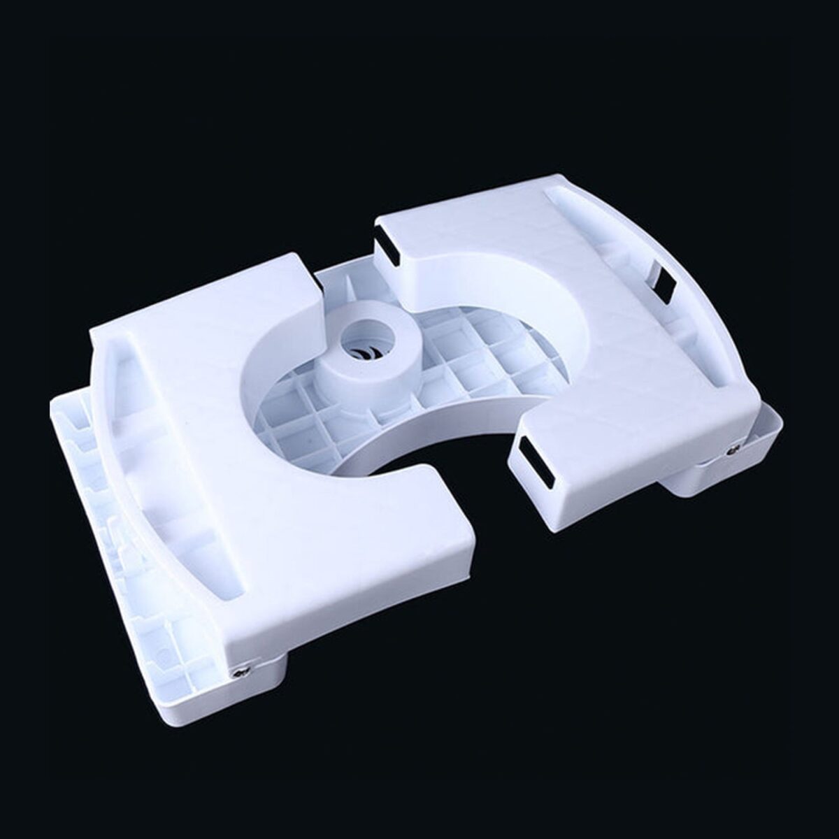 Plastic Non-Slip Folding Toilet Squat Stool - White Color - Image 8