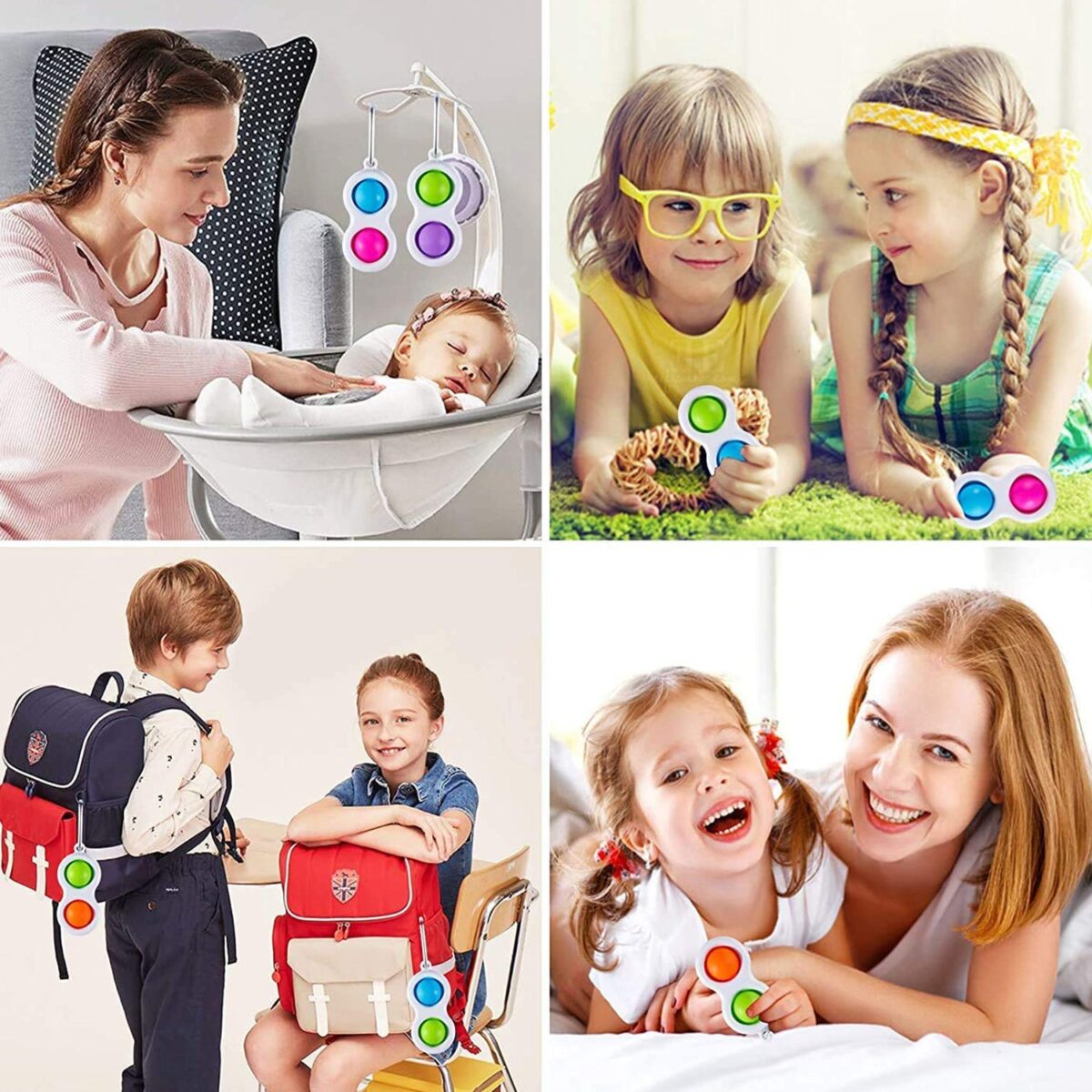Simple Dimple Fidget Toy Mini Keychain - Image 7