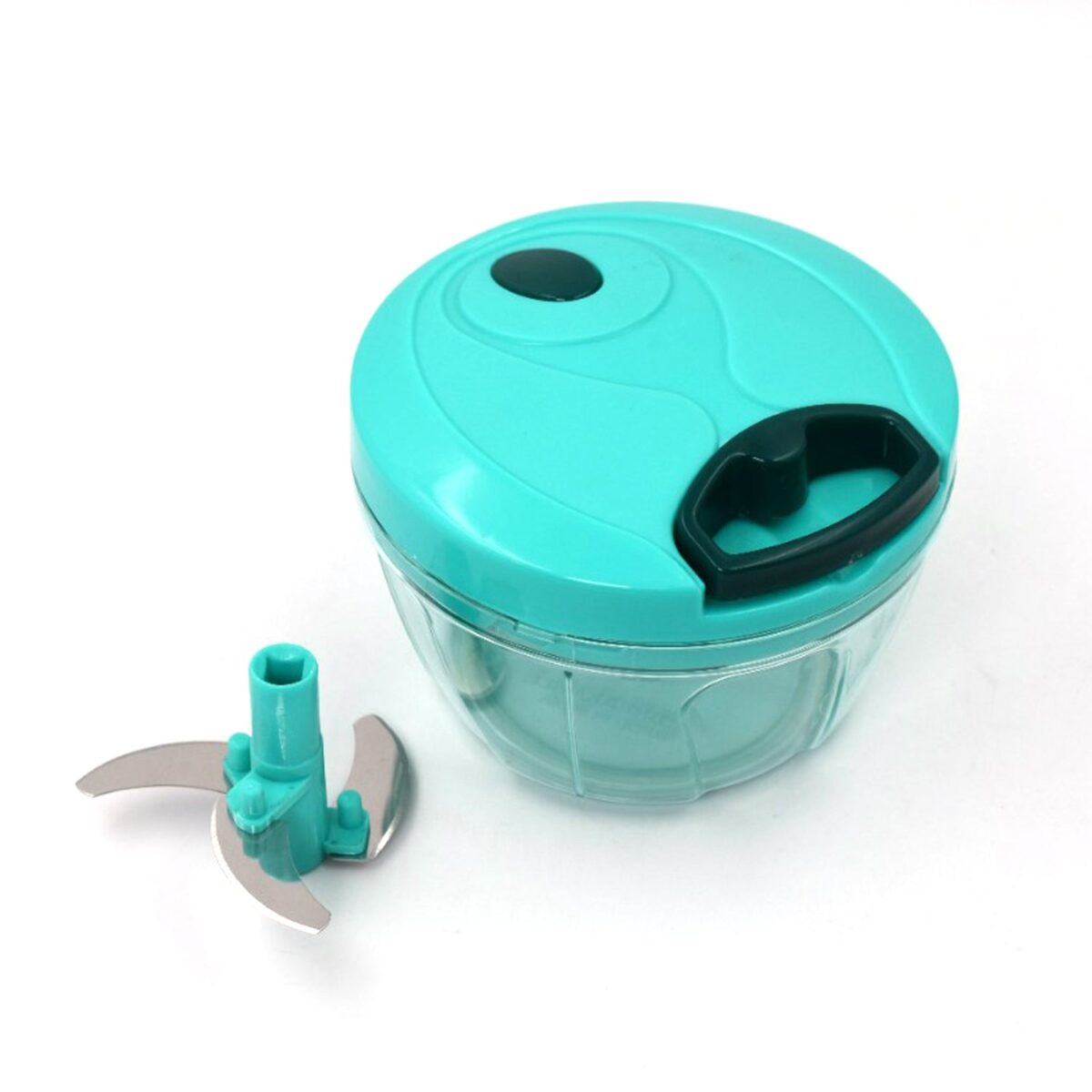 Handy Mini Plastic Vegetable Chopper Cutter, Onion Chopper Vegetables for Kitchen Accessories with 3 Blades - Image 8