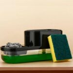 2 in 1 Plastic Dish Soap Liquid Dispenser Sponge Holder (1 Set) - Image 7