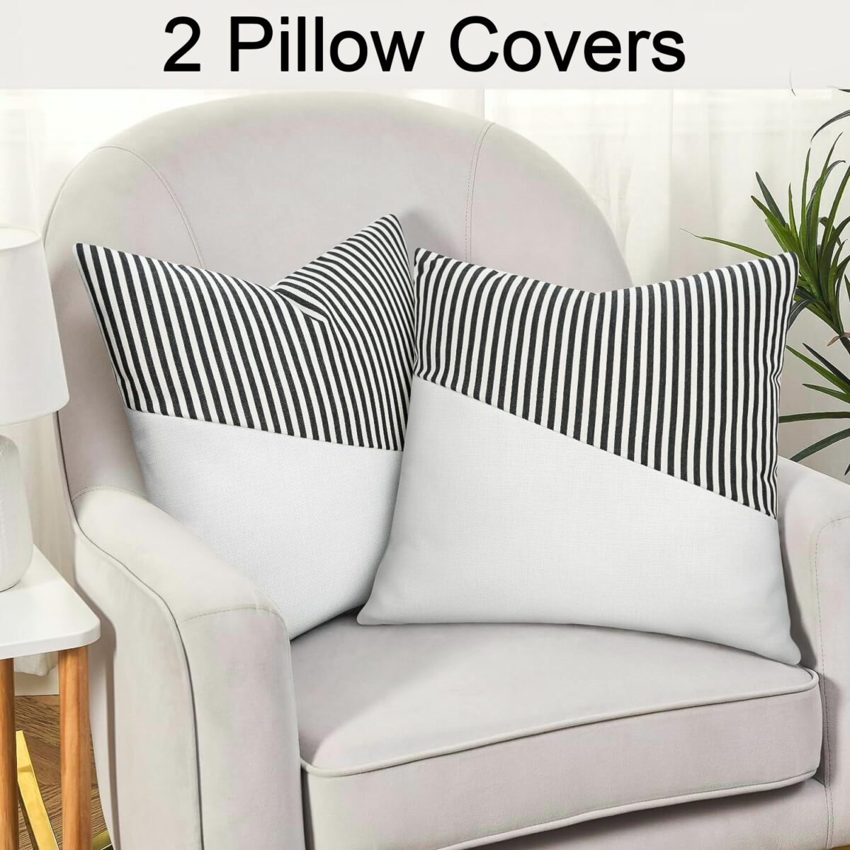 Decorative Pillow Covers Cushion Cases Soft Cotton (26 Ãƒâ€” 26 Inch / 1 Pair / 2 Pc) - Image 3