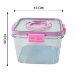 High Quality Plastic Food Storage Container Clear Washable Refrigerator Food Box Food Container Fruit Box Container with Lid (1400 ML) - Image 5