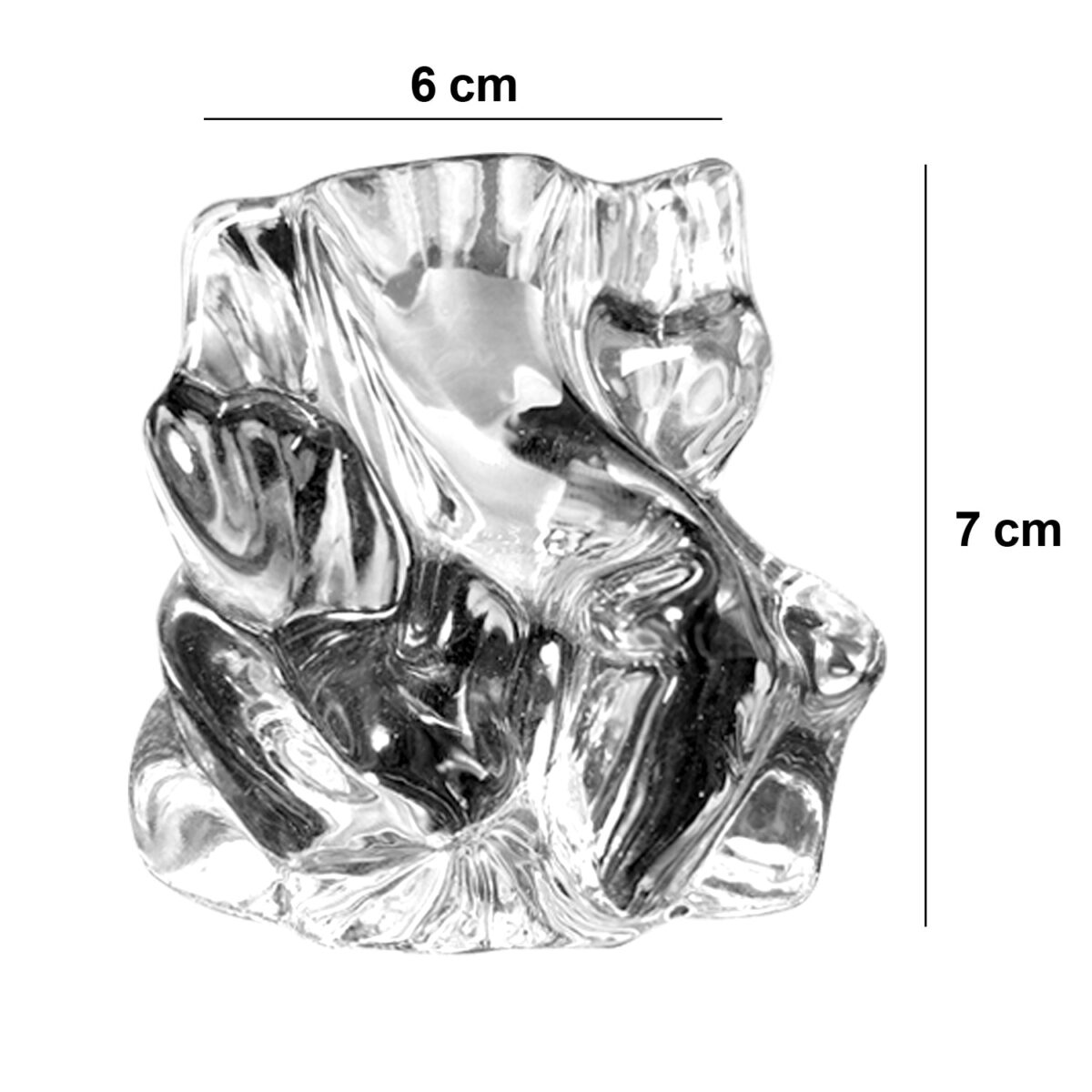 Crystal Glass Ganesha Idol for Home, Office and Car Dashboard - Image 5