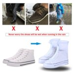 4541 Plastic Shoes Cover Reusable Anti-Slip Boots Zippered Overshoes Covers Pink, Transparent Waterproof Snow Rain Boots for Kids/Adult Shoes, for Rainy Season (XL Size1 Pairs) - Image 6