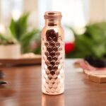 Diamond Cut Copper Water Bottle 2 Glasses with Gift Box (3 Pcs Set) - Image 7