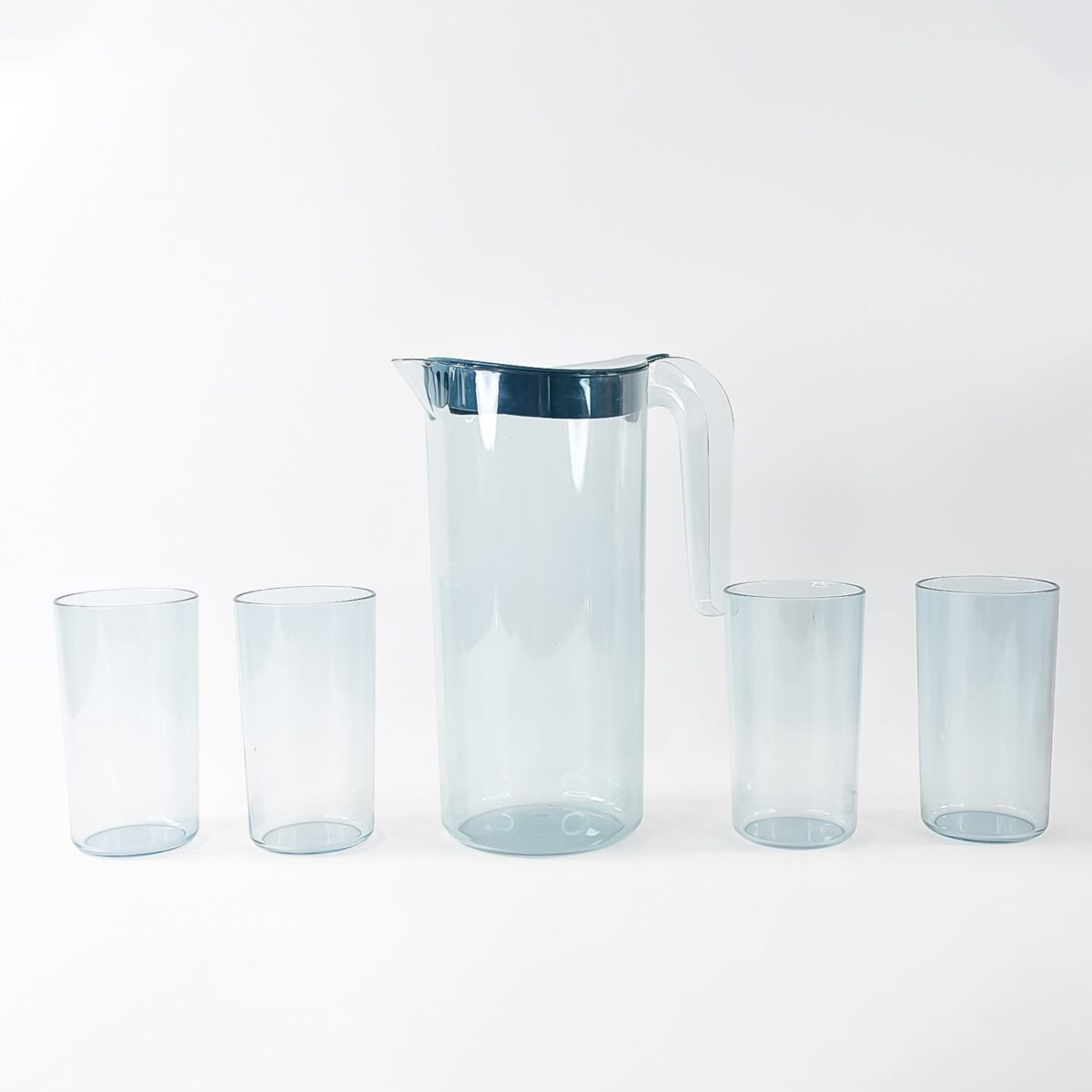 Apex Crystal Premium Jug with Lid & 4 Pcs Glass (1500 ML / 300 ML Approx / 5 Pcs Set) - Image 5