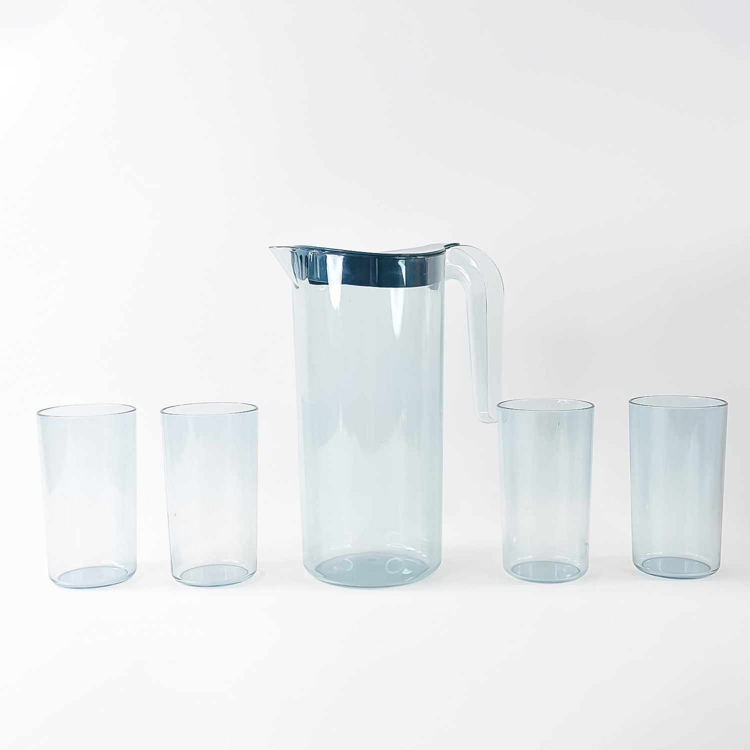 05_c8d5923c-3198-4123-9a2a-5f839a432ce3.jpg Apex Crystal Premium Jug with Lid & 4 Pcs Glass (1500 ML / 300 ML Approx / 5 Pcs Set) - Image 5