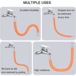 Flexible Water Tap Extender, 360Â° Bending Faucet Extension Tube with Connector (18cm) - Image 7