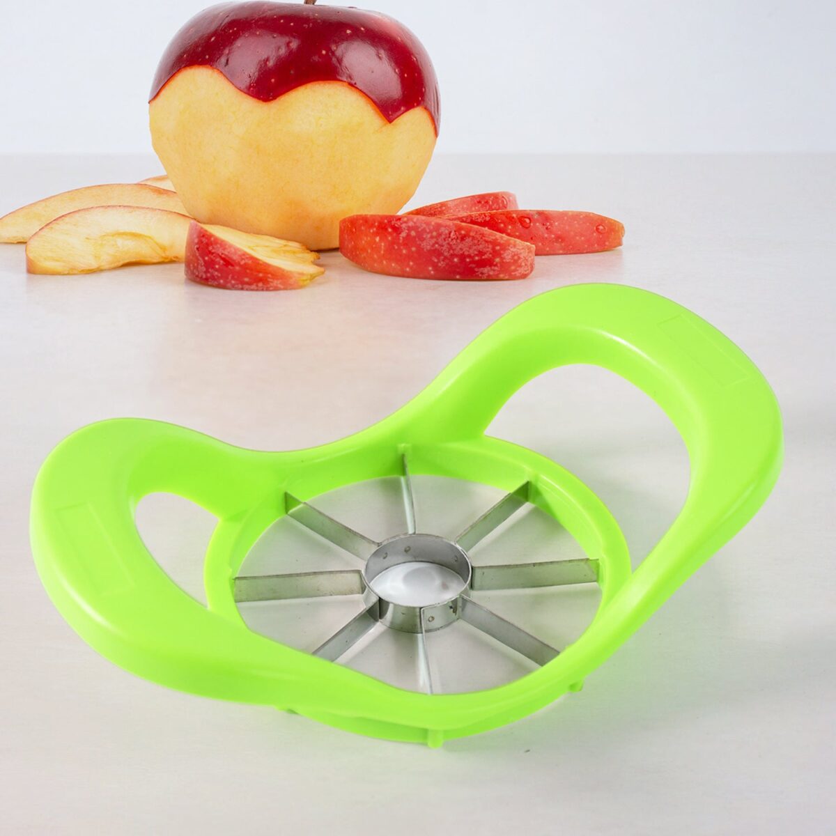 Multi Purpose Fruit Slicer Apple Cutter Regular With 8 Stainless Steel Blades Apple Slicer (1 Pc) - Image 1