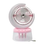 Desktop Fan - Camping Fan with LED Light, Portable Humidifying Fan (1 Pc / Plug & Play Fan) - Image 5