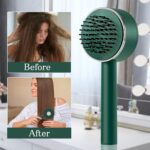 Air Cushion Massage Brush with Long Handle & Self-Cleaning Detangling Comb, Hair accessories - Image 9