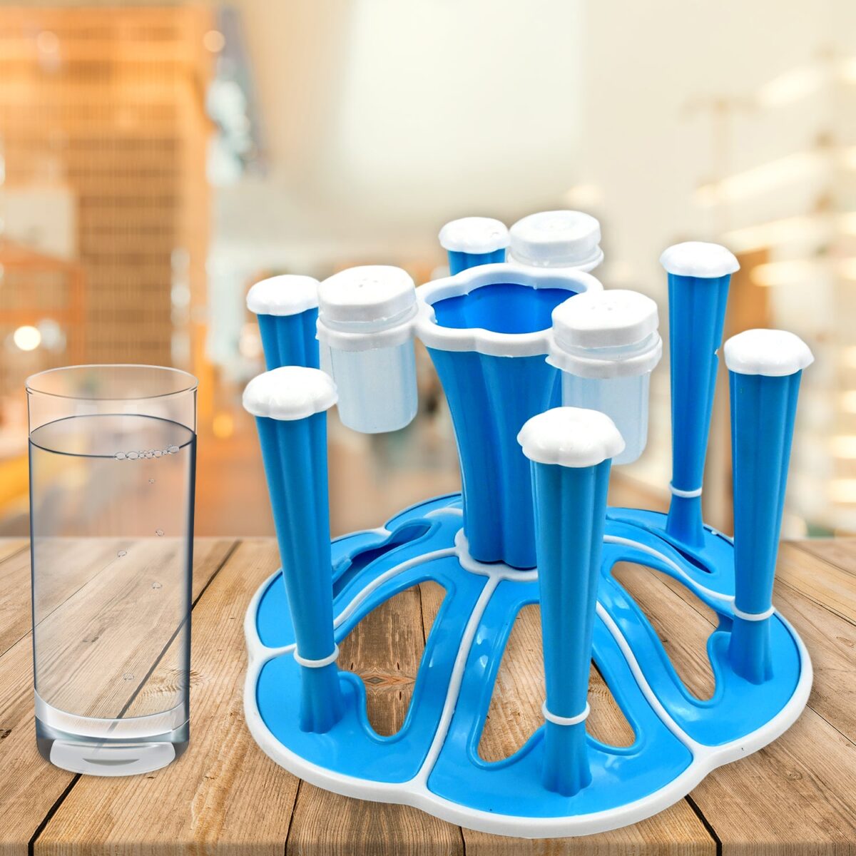 Miracle Plastic Glass Stand for Kitchen & Dining (6-Glass, Spices, Moq - 2 Pc) - Image 6