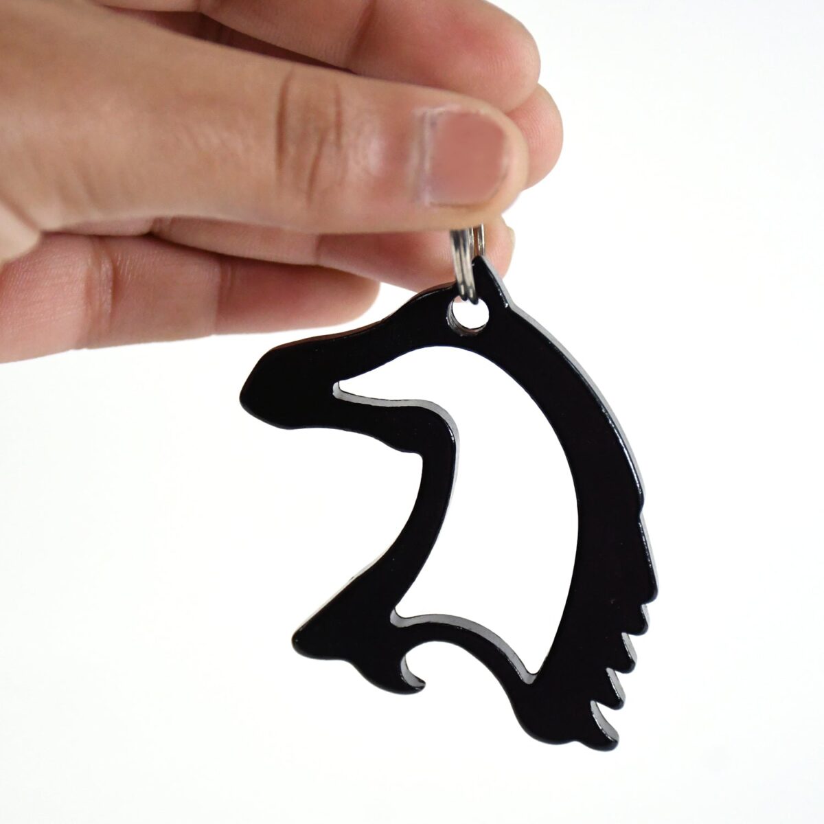Metal Horse Face Shaped Keychain (1 Pc) - Image 6