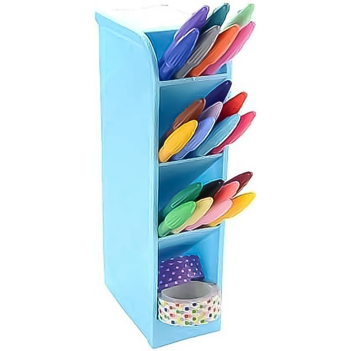 Multipurpose 4 Compartment Pen Holder Office Desktop (1 Pc) - Image 5
