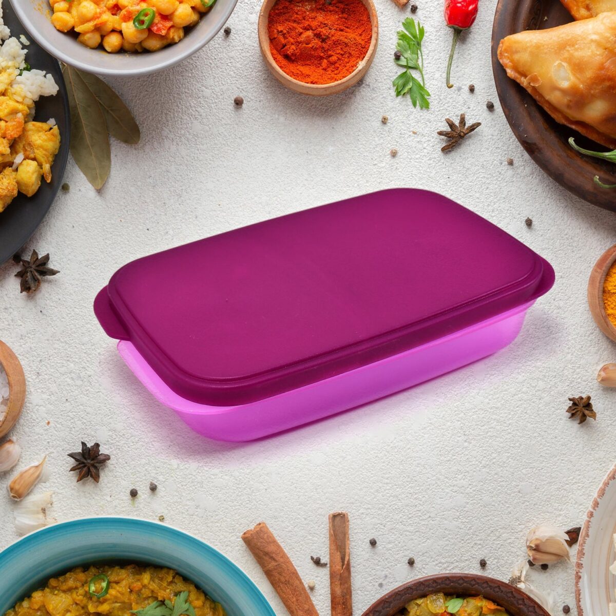 Unbreakable Leak-Proof BPA-Free Lunch Box with 2 Containers & Spoon - Image 2