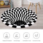 3D Space Round Carpet, Floor Mat Non-Woven Doormat (1 Pc / 78 Cm) - Image 7