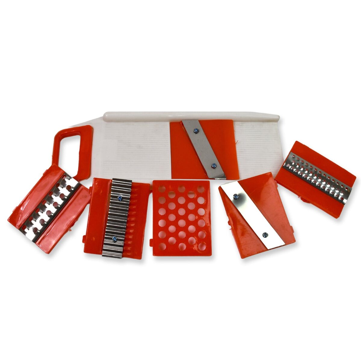 Plastic 6 in 1 Vegetables Slicer, Cutter and Fruit Dicer Grater (1 Set) - Image 5