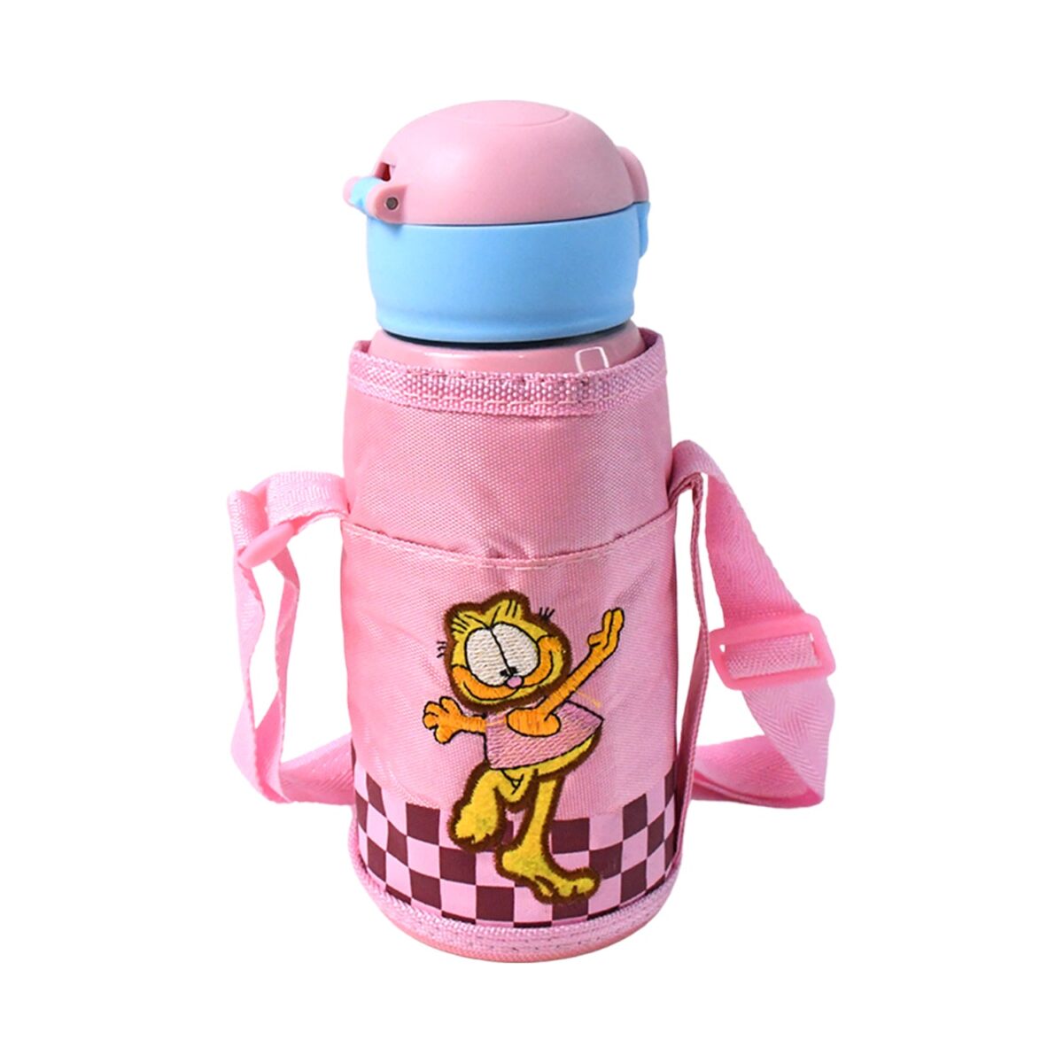 Thermos steel Double Wall Vacuum Bottle With Cover & Strap 600ml Approx - Image 5