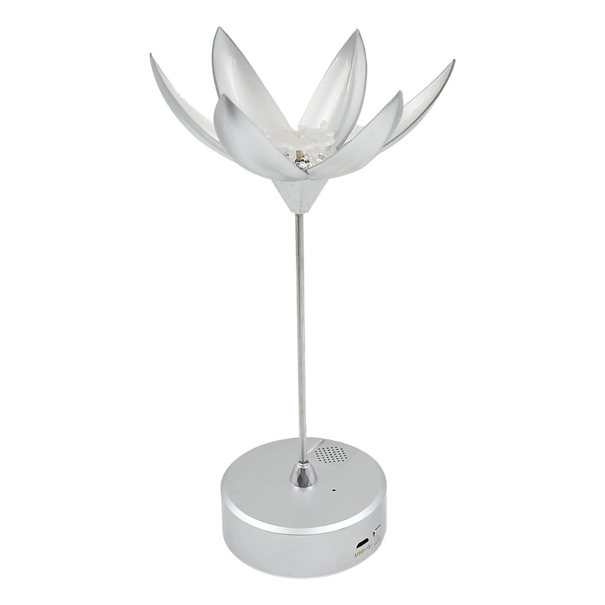 Lotus Flower Lamp with Music, Touch Open and Close, USB Rechargeable (1 Pc / Only One Color) - Image 4