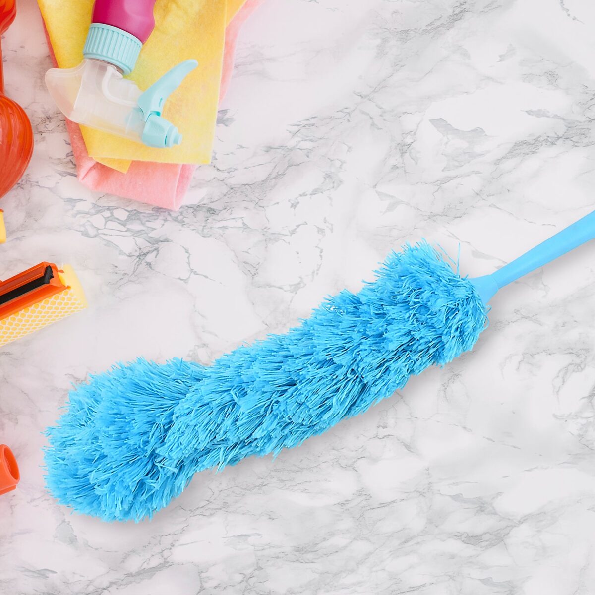 Adjustable Long Handle Microfiber Dust Brush Ã¢â‚¬â€œ Foldable Ceiling & Appliance Cleaner - Image 6