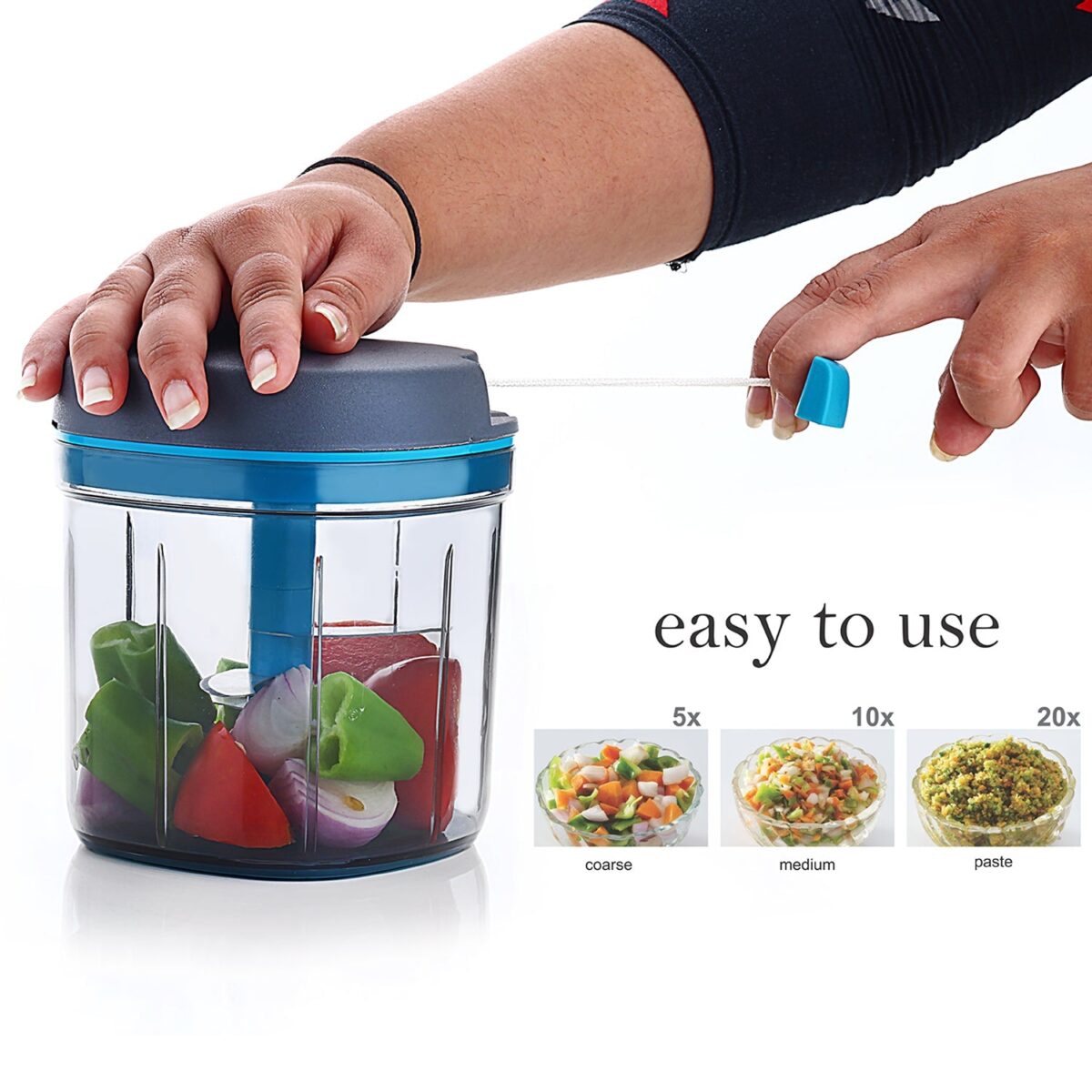 Ganesh Master Chopper with 5 Stainless Steel Blades, XL Large Jumbo Chopper (900 Ml) - Image 7