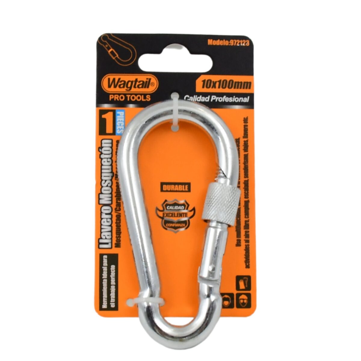 Snap Hook With Screw-Stainless Steel Snap Hook Clip Heavy Duty, Carabiner Clip (10Ãƒâ€”100 MM / 1 Pc) - Image 5