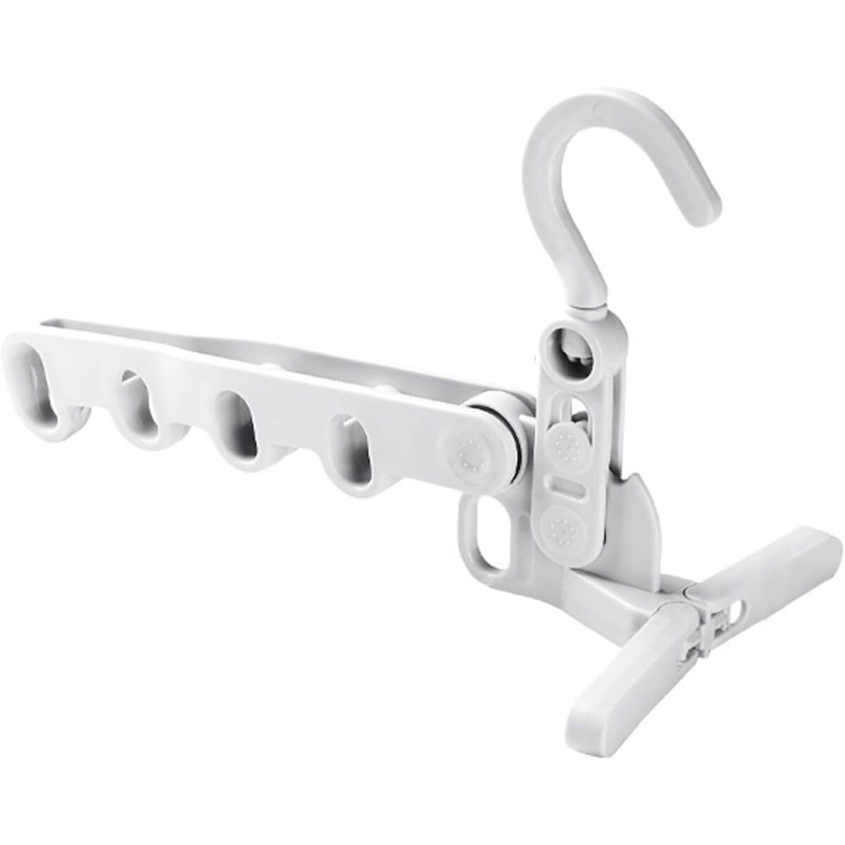 5-Hole Foldable Clothes Hanger â€“ Robust, Space-Saving Travel Rack - Image 4