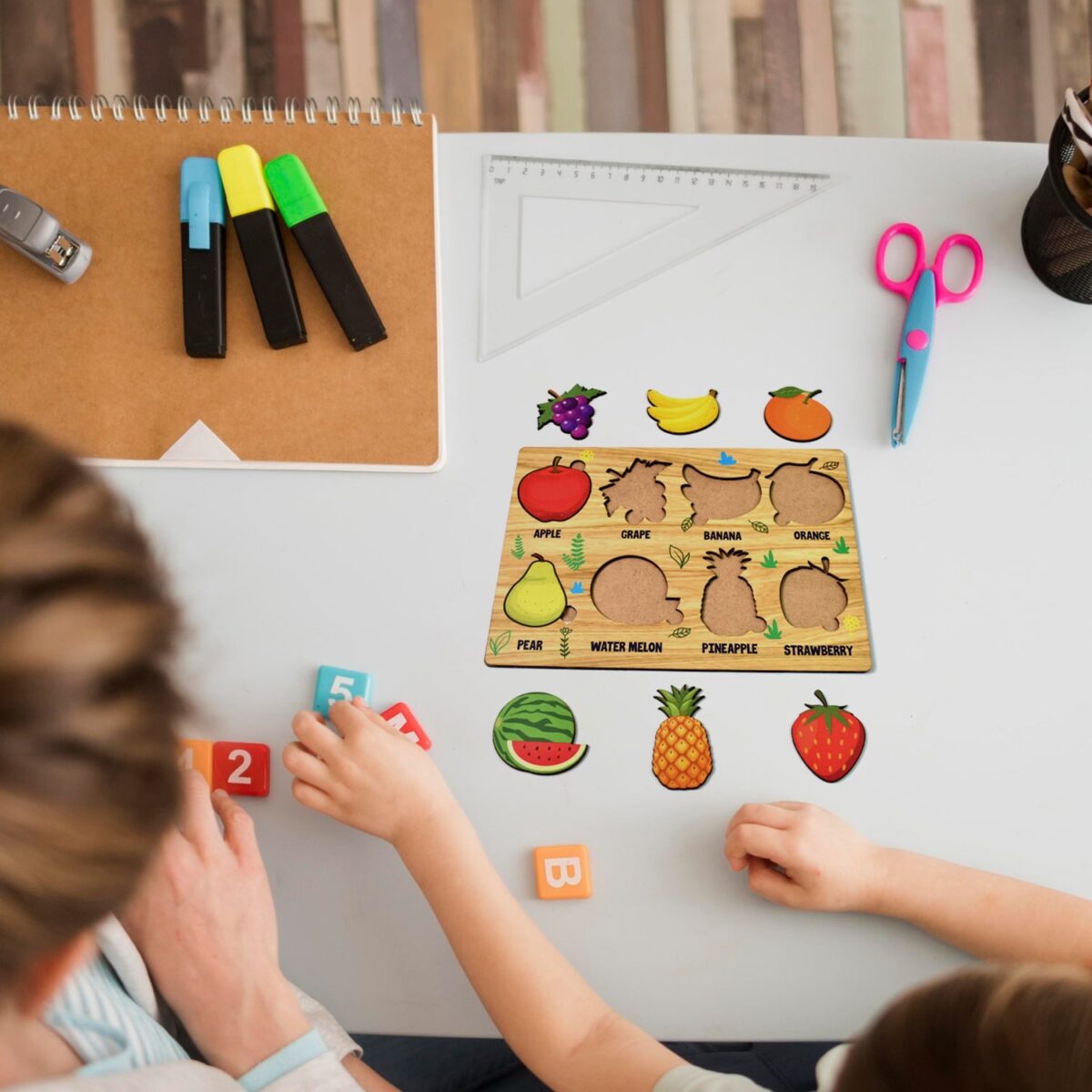 Wooden Fruits Puzzle Learning Educational Board (1 Set / 28Ãƒâ€”20 Cm) - Image 6