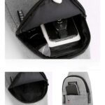 Waterproof Waist Bag, Shoulder Bags USB Charging Earphone Hook Sling Travel Bag (1 Pc / Mix Color) - Image 4