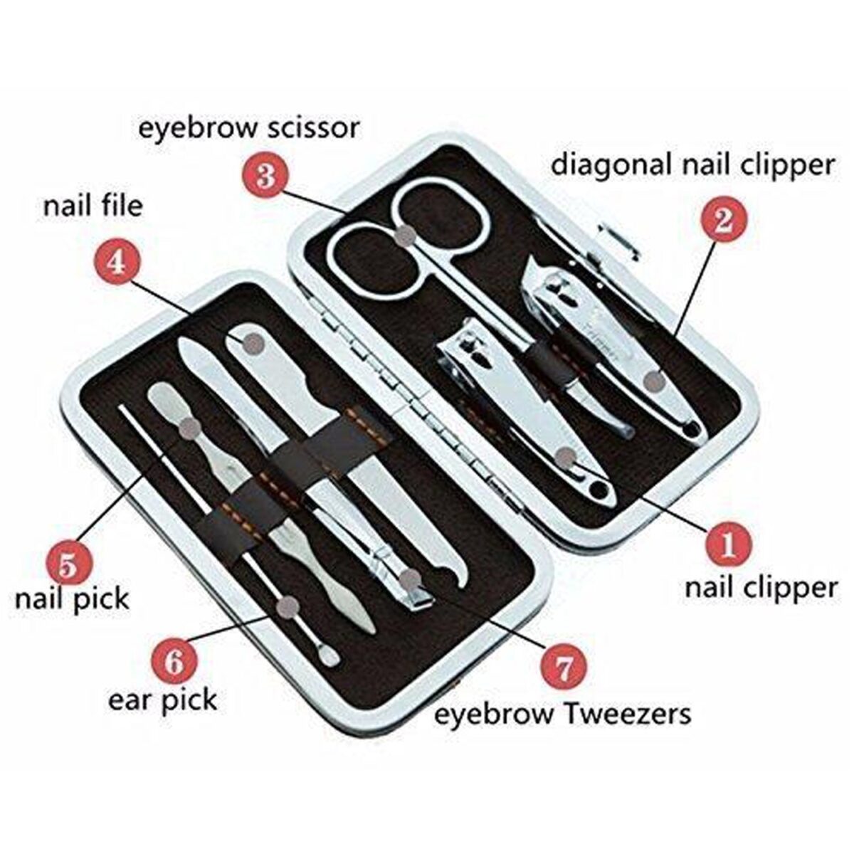 Pedicure & Manicure Tools Kit For Women (7in1) - Image 6