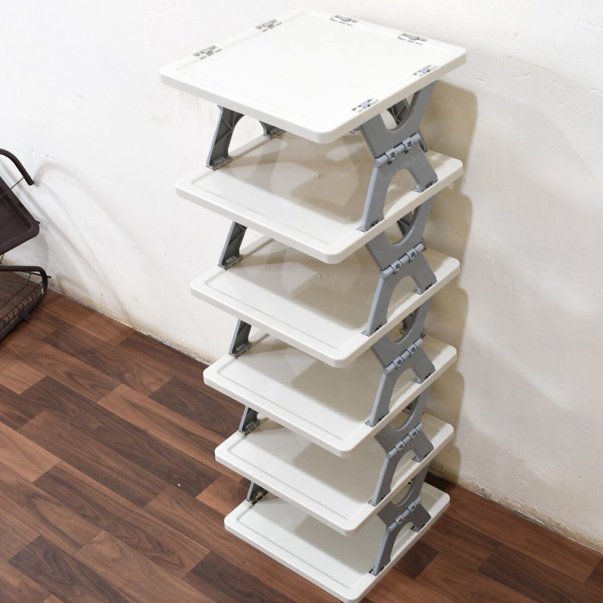Smart Shoe Rack with 6 Layer Shoes Stand Multifunctional Entryway Foldable & Collapsible Door Shoe Rack Free Standing Heavy Duty Plastic Shoe Shelf Storage Organizer Narrow Footwear Home (Mix Color) - Image 3